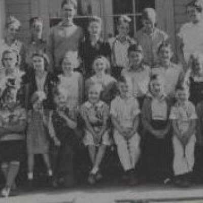 Carver School Students 1936 - 1st - 8th Grades - Carver, Oregon