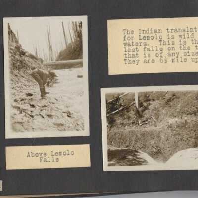 Wahtum Lake Boy Scout outing, 1926. Lemolo Falls
