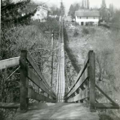 Rock Creek Bridge, 1929.: Origsize: 4" x 6"; Origformat: Print-Photographic