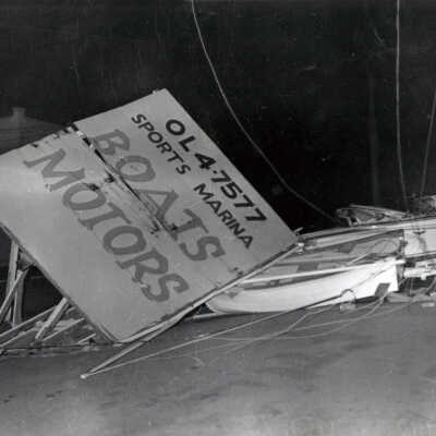 1962 Columbus Day Storm, Damage to Oregon City Sports Marina.