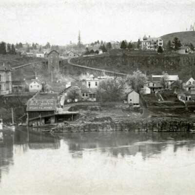 Oregon City - 1893 - 8th Street Dock to Suspension Bridge