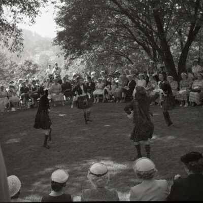 Scottish Dancers Program, #1, at 1957 McLoughlin Tea