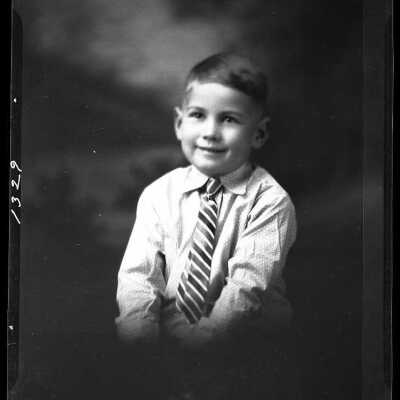 Photograph of a child for mrs. E.J. Sherman - December 1929 - Negative