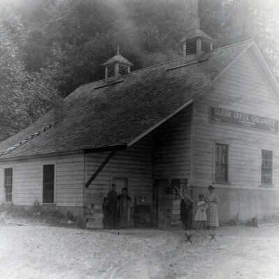 Clear Creek Creamery. Carver, 1908.: Copyright: None; Origsize: 8" x 10"; Origformat: Print-Photographic