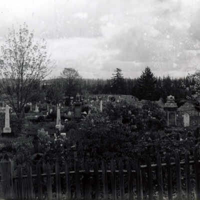 Latourette Lot, Mountain View Cemetery.: Copyright: None; Origsize: 8" x 10"; Origformat: Print-Photographic