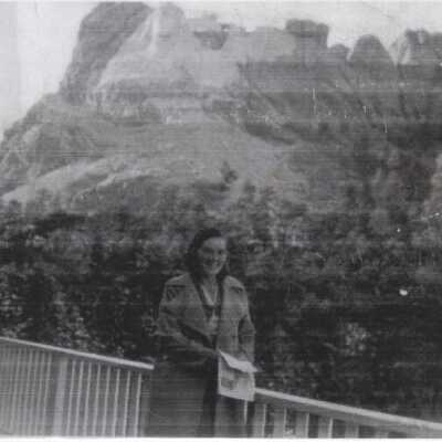 Ruth Miller at Mt. Rushmore, South Dakota 1935