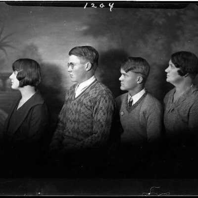 Family Photograph for E. M. Goldson - October 1929 - Negative