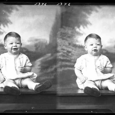 Photograph of a baby for K. W. Hadley - February 1930 - Negative