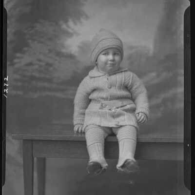 Photograph of a Child for David Evans - November 1929 - Negative