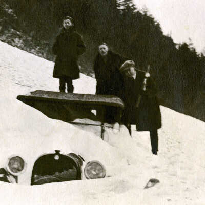 1921 Snowstorm - Columbia River Gorge - East of Multnomah Falls