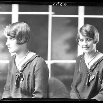 Photograph of a woman for Ruth Warren - February 1930 - Negative