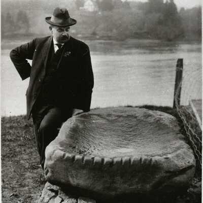Frank H. Busch and Native American Stone - 1916