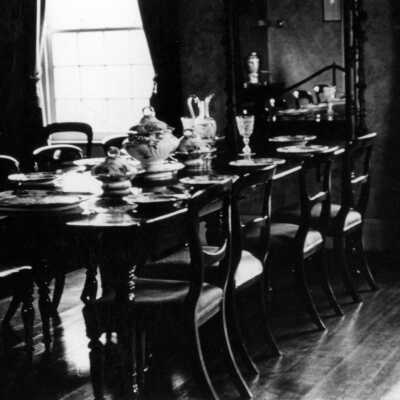 McLoughlin House furnishings.: Copyright: Clackamas County Historical Society; Origsize: 3x5; Origformat: Print-Photographic