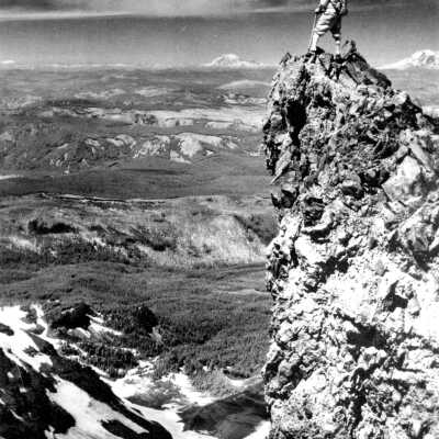 Mt. Hood, Season's Greetings, Irving B. Lincoln, 1960.
