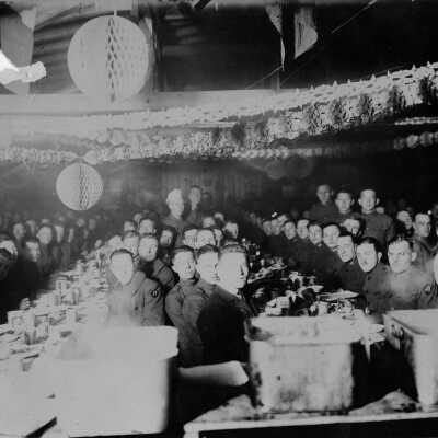Ft. Lewis, Military "supper party", Battery A, ROTC,1926.