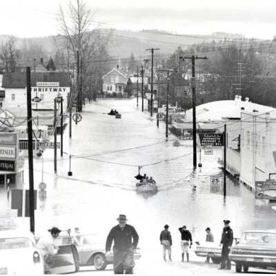 1964 Flood - 14th and Washington Streets - Oregon City