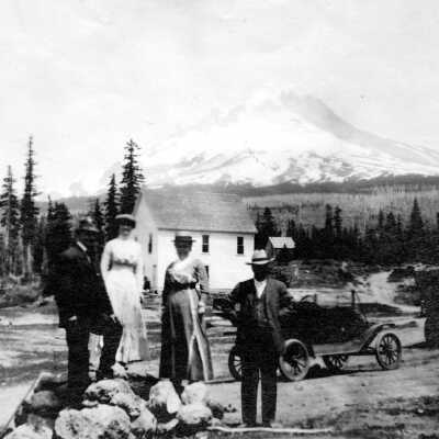 Caufields and Howells at Mt. Hood.