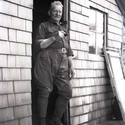 Care Taker Miller at Boy Scout Camp Merriwether, Oregon. - Negative