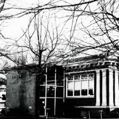 Oregon City Public Library: Origsize: 4" x 8"; Origformat: Print-Photographic