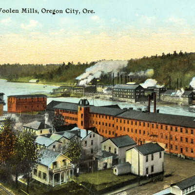 Paper mills and woolen mills, Oregon City and West Linn.