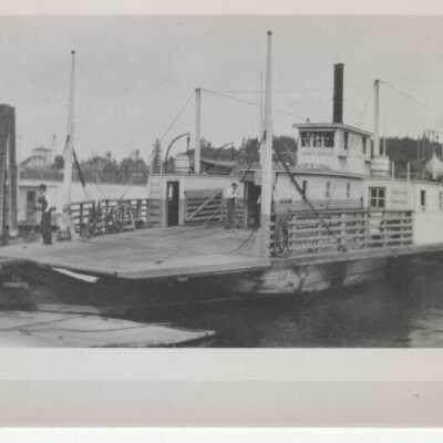Sellwood Ferry "John F. Caples" - 1920 - Macadam Side of Willamette River