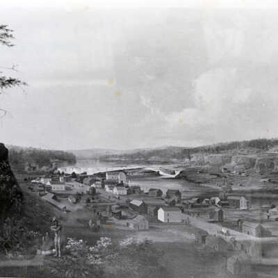 Oregon City 1848 - John Mix Stanley's Painting
