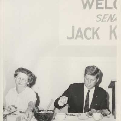 Senator Jack Kennedy at banquet in Clackamas County. (Photo #2)
