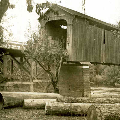 Baker Covered Bridge 1908 - Over Clackamas River at Carver, OR