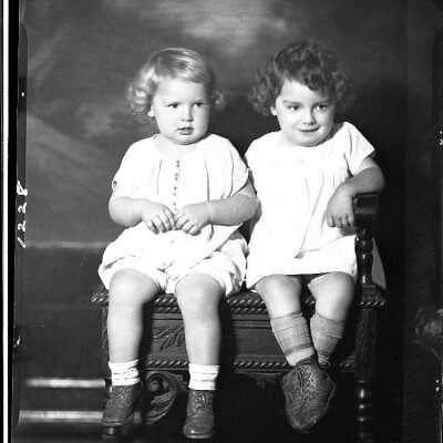 Photograph of Two Children for H Hansen - November 1929