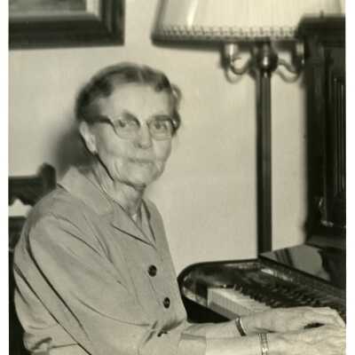 Muriel "Mertie" Stevens at the Piano