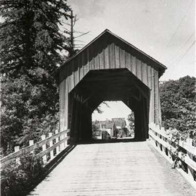 Monitor Covered Bridge, County Line, over Butte Creek.