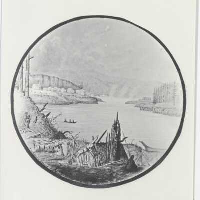 Drawing of Oregon City