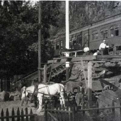 Oregon City Elevator - Construction Beginning - 1913