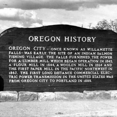 Willamette Falls History - Oregon City