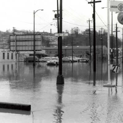 1964 Flood - 14th and Main Streets - Oregon City