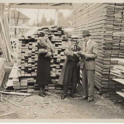 Two Men and One Woman by lumber