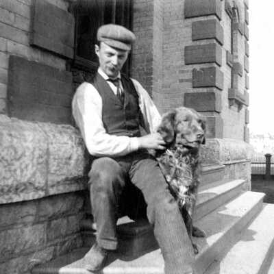 Uncle Halldon and His Dog, Grouse.