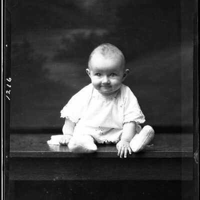 A child's photograph for St. Agnus Baby Home - October 1929