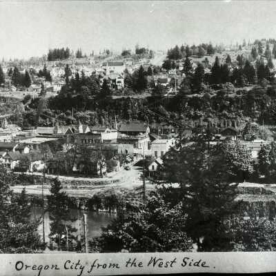 Oregon City 1904 - from West Linn (#2 of Set of 3)