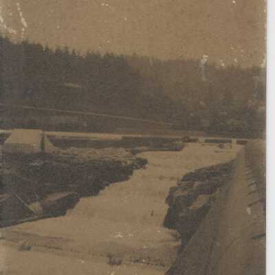 Willamette Falls 1914 - Fish Ladders