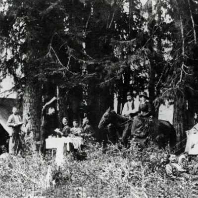 Government Camp-Summit Area of Mt. Hood (A).: Copyright: None; Origsize: 8" x 10"; Origformat: Print-Photographic