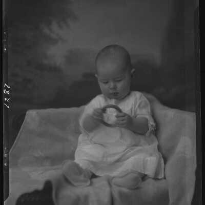 Photograph of an Infant Child for Lillian Gogen - Negative # 1287 - Dated December 1929