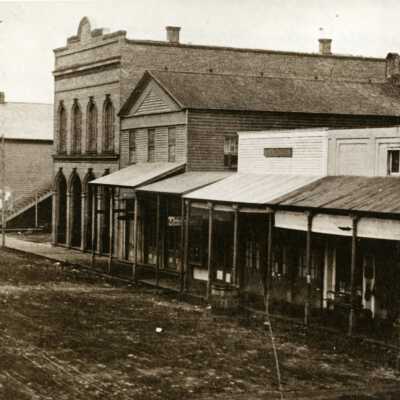 Oregon City 1880 ca. - Looking South toward 4th Street on Main Street