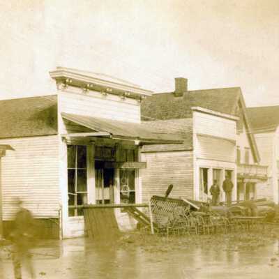 1890 Flood - 3rd and Main Street - Oregon City