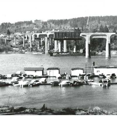 I205 Bridge Construction, #5, 1969: Origformat: Print-Photographic