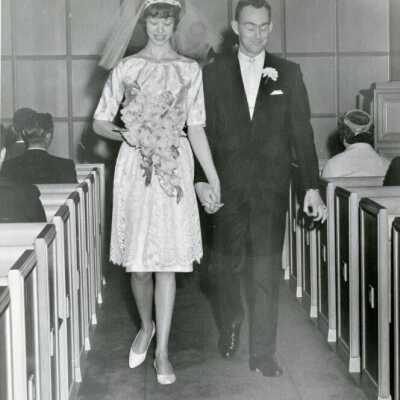 Bride and Groom, 1960s.: Origformat: Print-Photographic