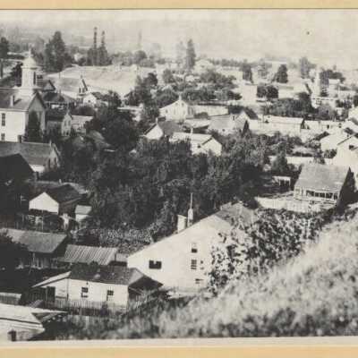 Oregon City View from Bluff - 1874