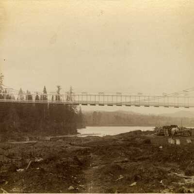 Oregon City/West Linn Suspension Bridge - 1888
