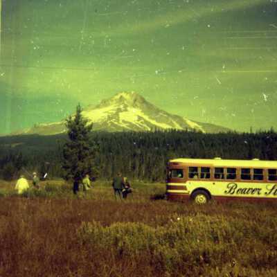 Mt. Hood - Barlow Road Treck: Bus Group at Summit Meadow
