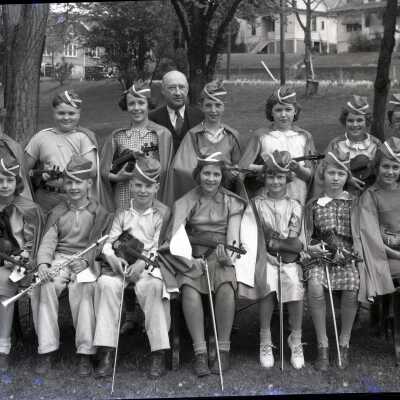 Barclay School Students 1936 - Orchestra - Oregon City